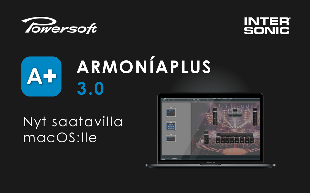 Powersoft ArmoníaPlus 3.0 nyt macOS:lle