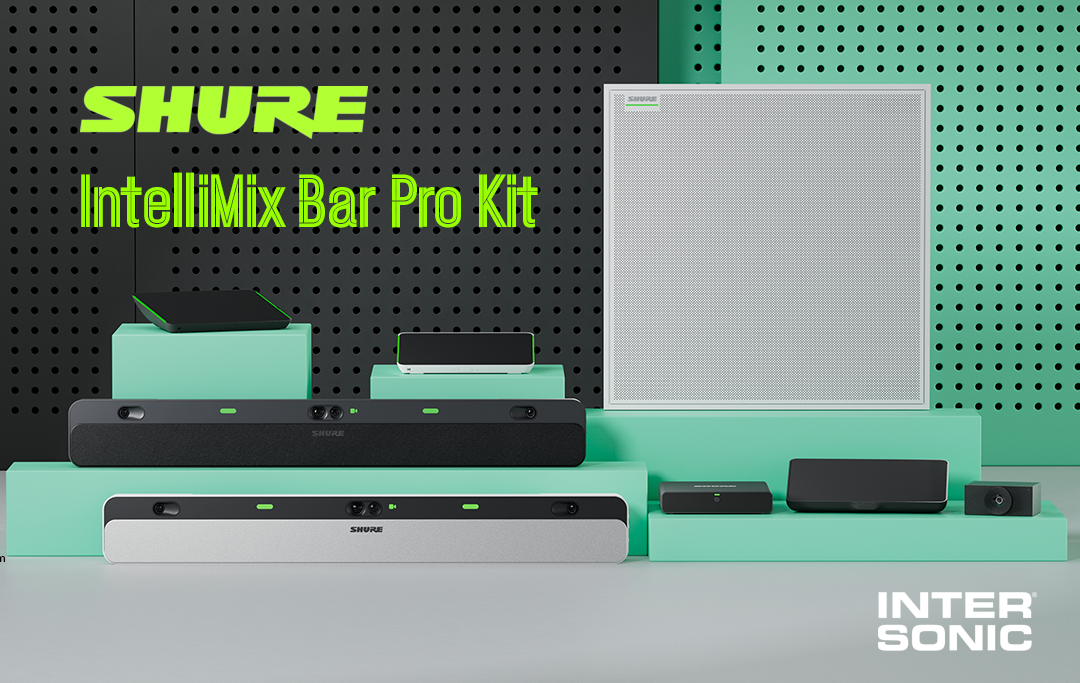Shure IntelliMix Bar Pro kokoaa neuvotteluhuoneen tekniikan yhteen laitteeseen