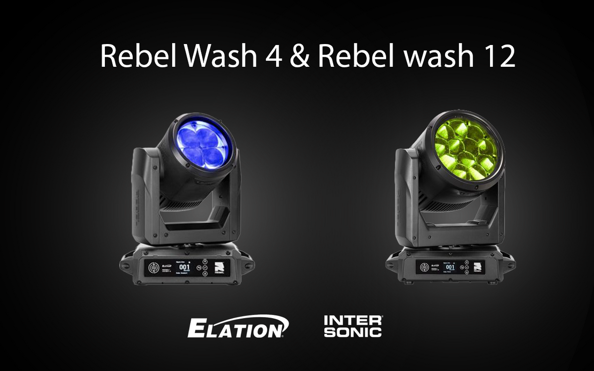 Elation Rebel Wash 12 ja Rebel Wash 4: sama väripesuri kahdessa koossa
